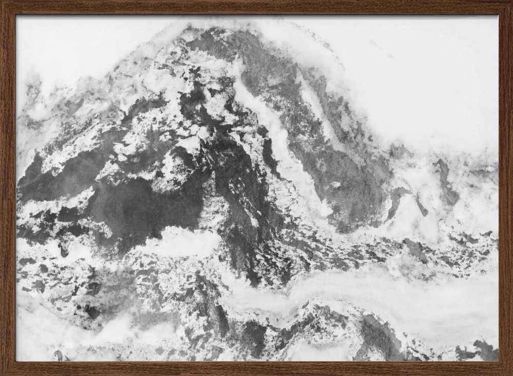 Frozen Aerial Landscape - Stretched Canvas, Poster or Fine Art Print - I Heart Wall Art - Poster Print, Canvas Print or Framed Art Print