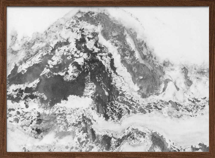 Frozen Aerial Landscape - Stretched Canvas, Poster or Fine Art Print - I Heart Wall Art - Poster Print, Canvas Print or Framed Art Print