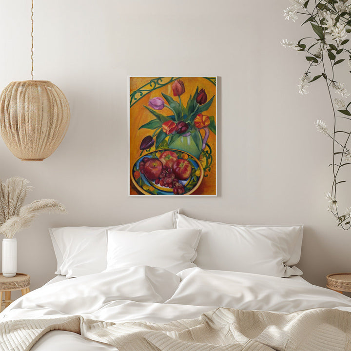 Fruit and Flowers - Stretched Canvas, Poster or Fine Art Print I Heart Wall Art
