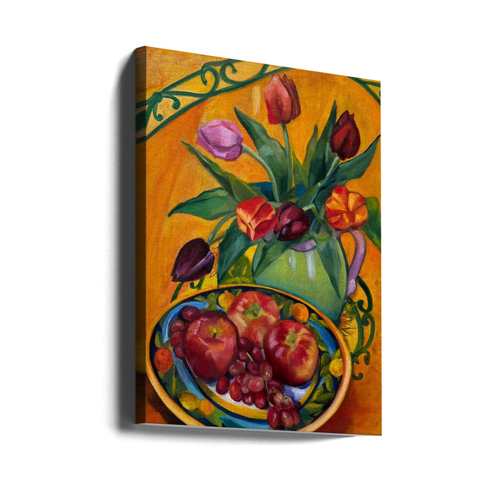 Fruit and Flowers - Stretched Canvas, Poster or Fine Art Print I Heart Wall Art