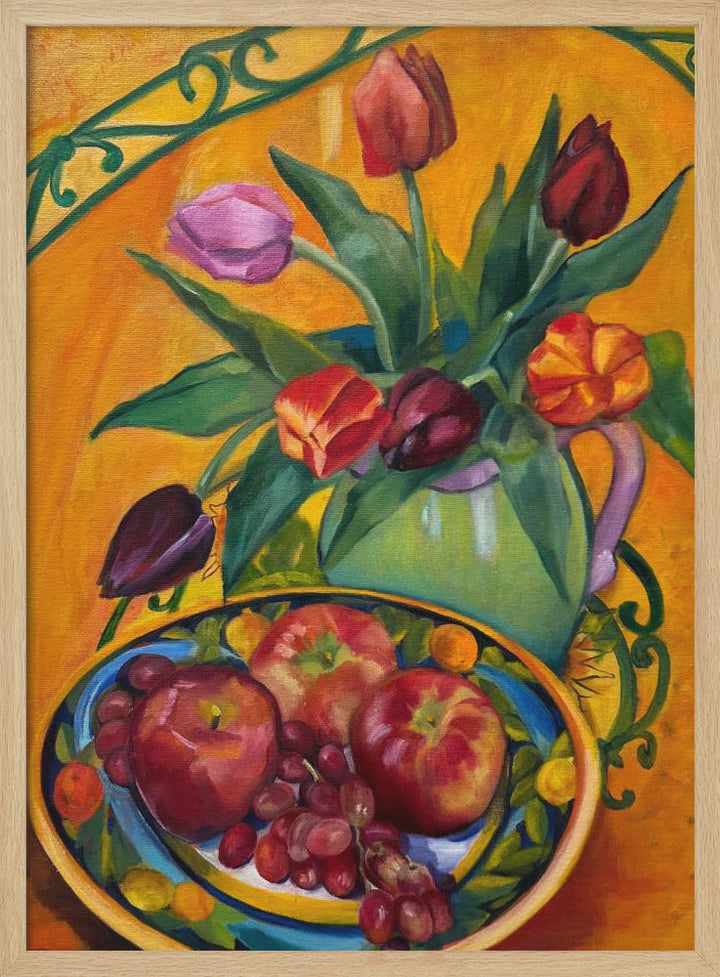 Fruit and Flowers - Stretched Canvas, Poster or Fine Art Print I Heart Wall Art