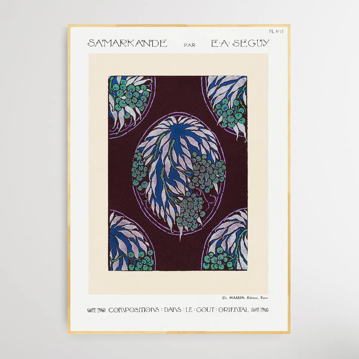 Fruit Tree Pattern Art 1914 by E. A. Séguy - I Heart Wall Art