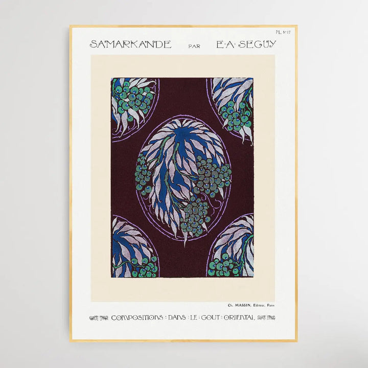 Fruit Tree Pattern Art 1914 by E. A. Séguy - I Heart Wall Art