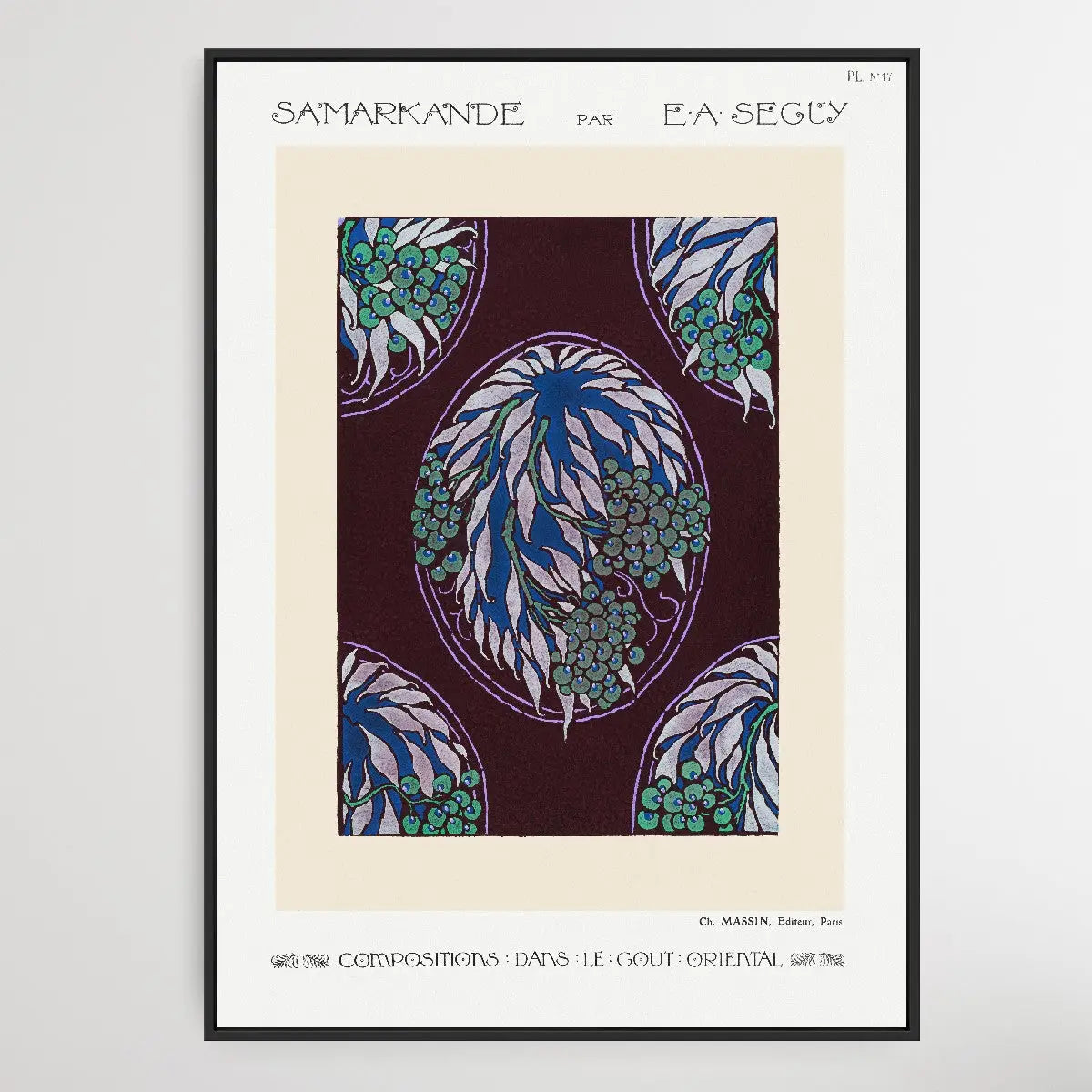 Fruit Tree Pattern Art 1914 by E. A. Séguy - I Heart Wall Art