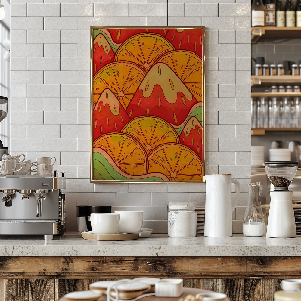 Fruits of summer - Stretched Canvas, Poster or Fine Art Print I Heart Wall Art