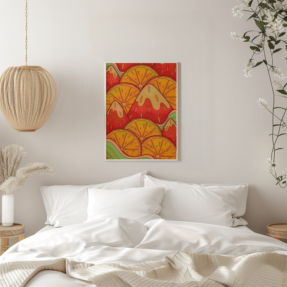 Fruits of summer - Stretched Canvas, Poster or Fine Art Print I Heart Wall Art