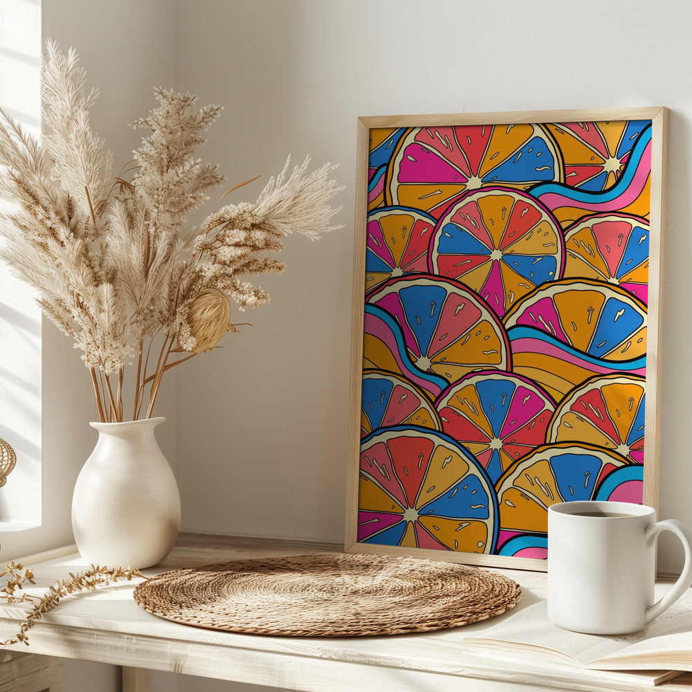 Fruits of the Rainbow - Stretched Canvas, Poster or Fine Art Print I Heart Wall Art