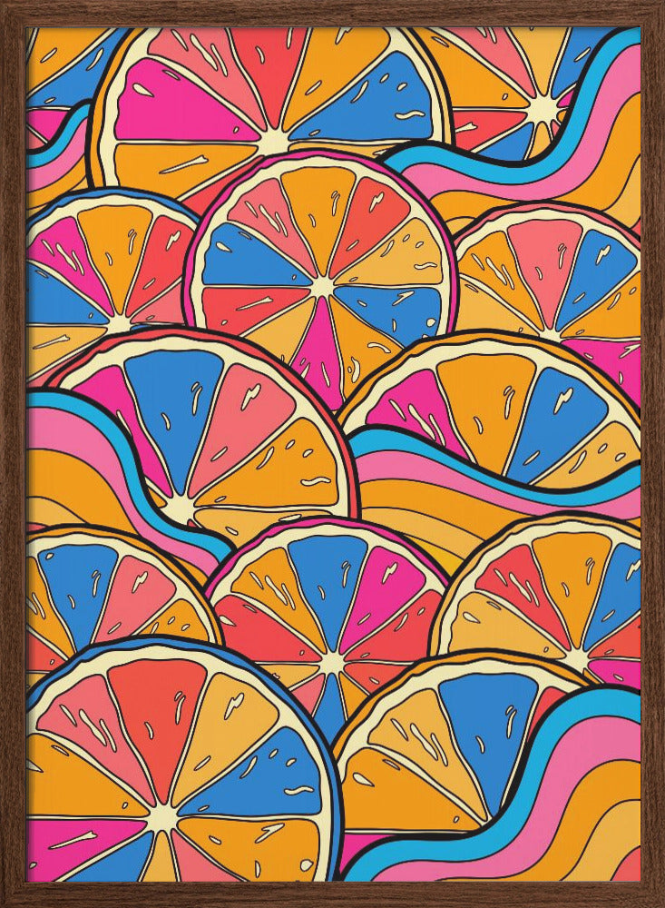 Fruits of the Rainbow - Stretched Canvas, Poster or Fine Art Print I Heart Wall Art