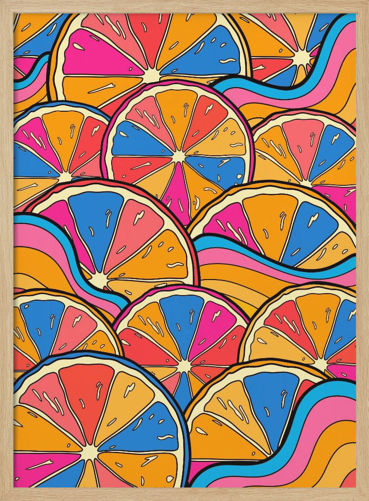 Fruits of the Rainbow - Stretched Canvas, Poster or Fine Art Print I Heart Wall Art