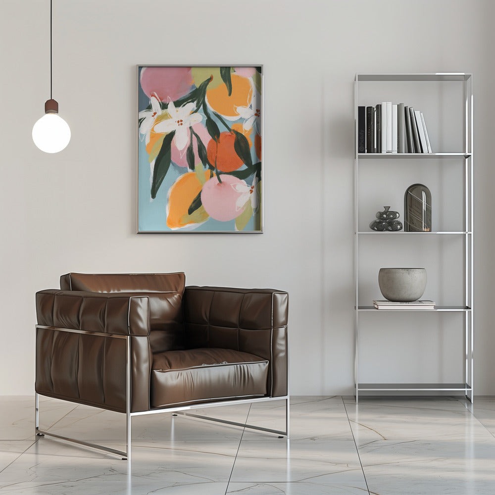 Fruity Summer No 4 - Stretched Canvas, Poster or Fine Art Print I Heart Wall Art