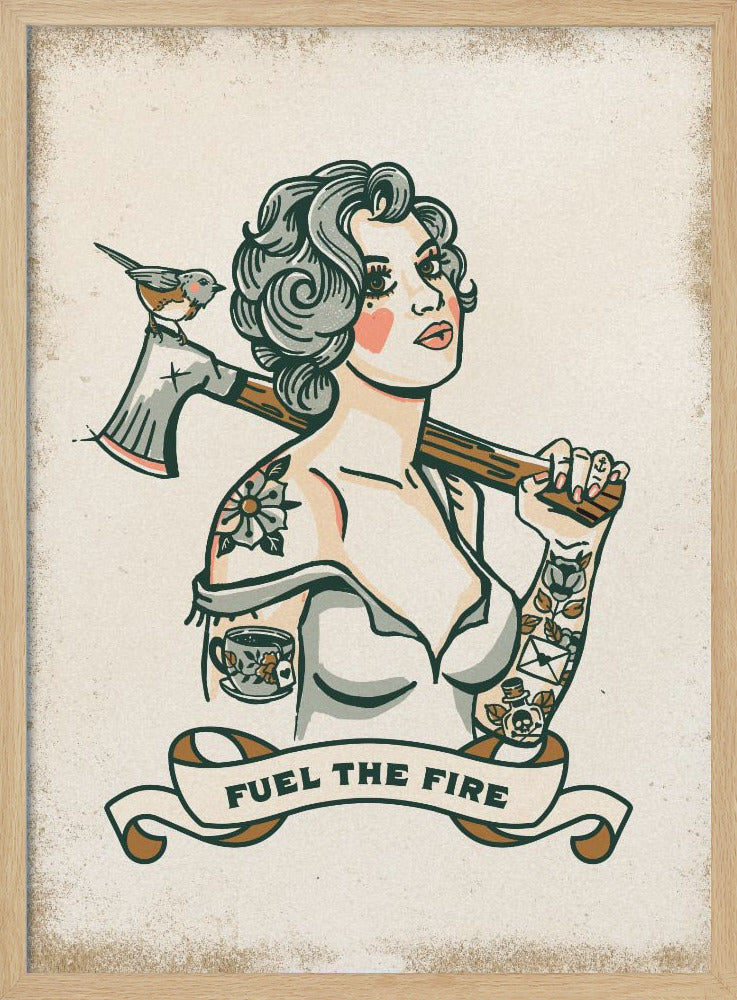Fuel the Fire - Stretched Canvas, Poster or Fine Art Print I Heart Wall Art