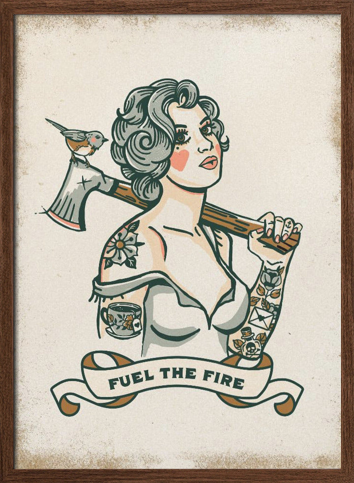 Fuel the Fire - Stretched Canvas, Poster or Fine Art Print I Heart Wall Art