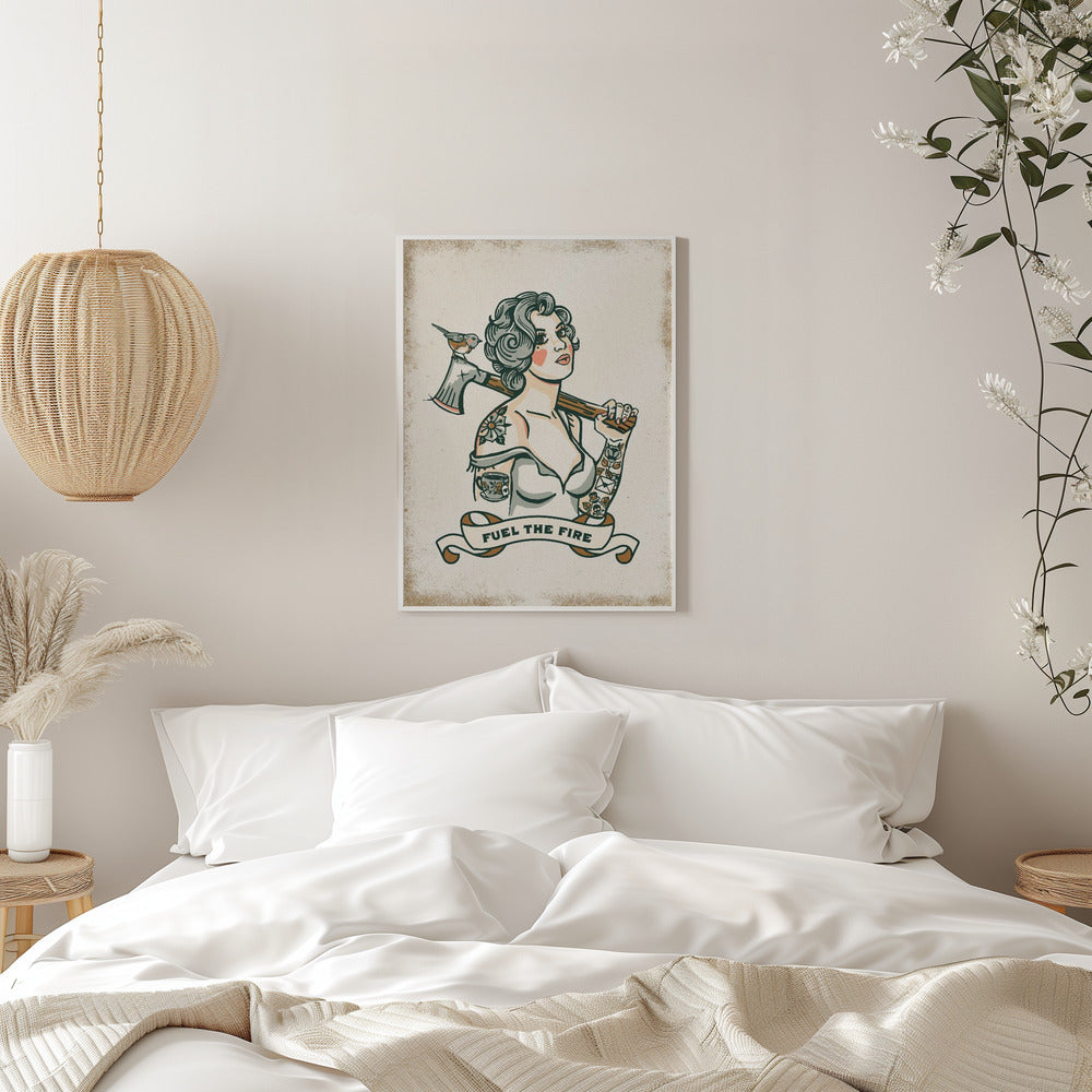 Fuel the Fire - Stretched Canvas, Poster or Fine Art Print I Heart Wall Art
