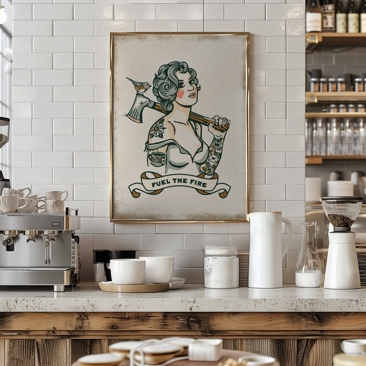 Fuel the Fire - Stretched Canvas, Poster or Fine Art Print I Heart Wall Art