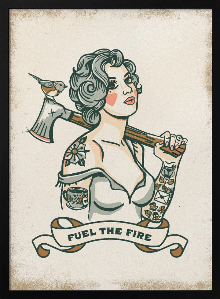 Fuel the Fire - Stretched Canvas, Poster or Fine Art Print I Heart Wall Art