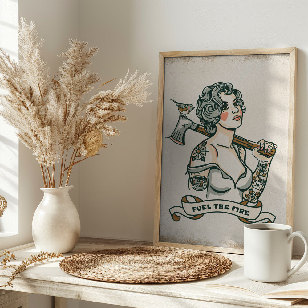 Fuel the Fire - Stretched Canvas, Poster or Fine Art Print I Heart Wall Art