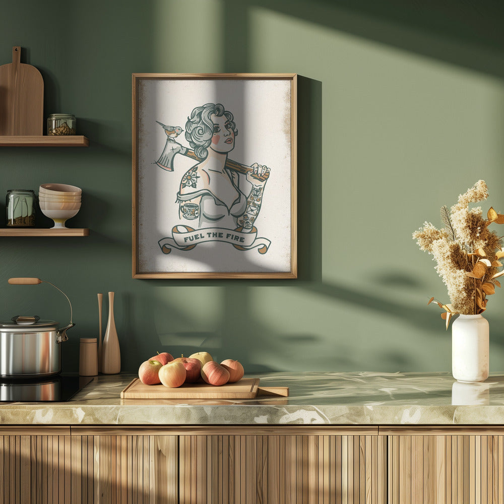 Fuel the Fire - Stretched Canvas, Poster or Fine Art Print I Heart Wall Art
