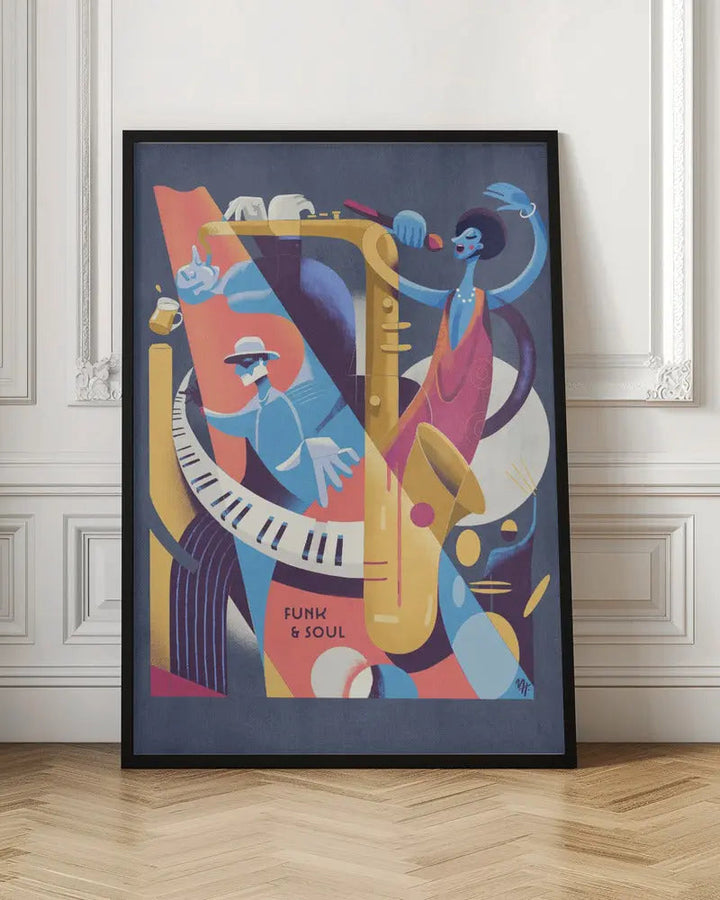 Funk &amp;amp; Soul Geometric - Stretched Canvas, Poster or Fine Art Print I Heart Wall Art