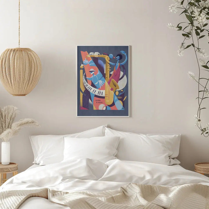 Funk &amp;amp; Soul Geometric - Stretched Canvas, Poster or Fine Art Print I Heart Wall Art
