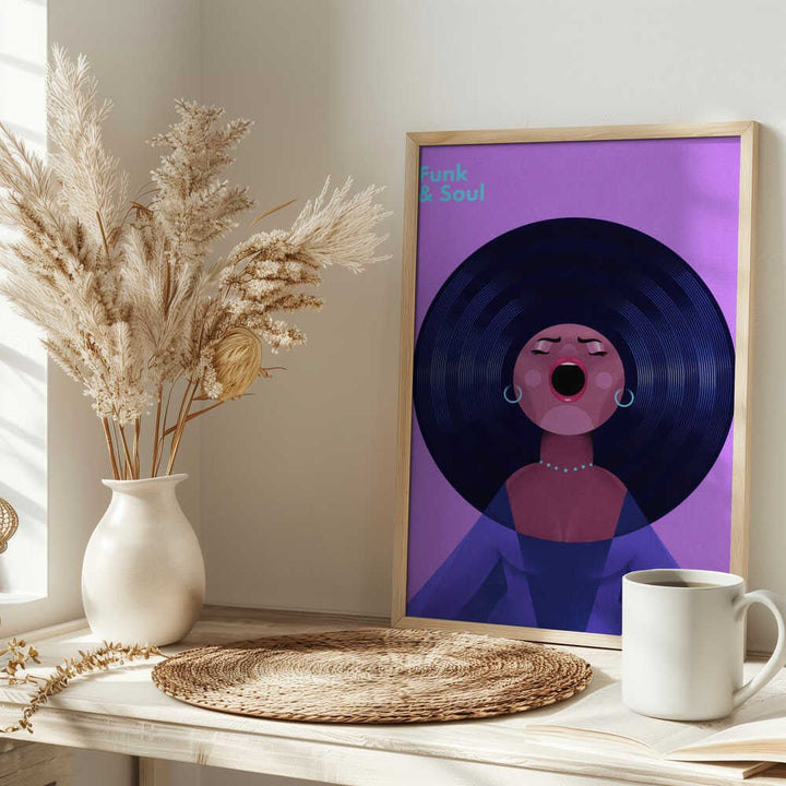 Funk &amp;amp; Soul - Stretched Canvas, Poster or Fine Art Print - I Heart Wall Art - Poster Print, Canvas Print or Framed Art Print