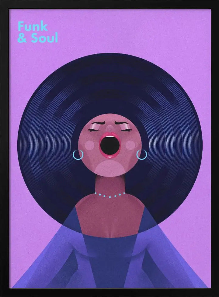 Funk &amp;amp; Soul - Stretched Canvas, Poster or Fine Art Print I Heart Wall Art