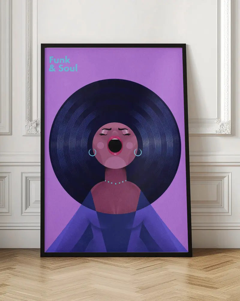 Funk &amp;amp; Soul - Stretched Canvas, Poster or Fine Art Print I Heart Wall Art