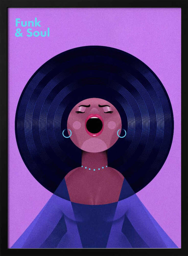 Funk &amp;amp; Soul - Stretched Canvas, Poster or Fine Art Print - I Heart Wall Art - Poster Print, Canvas Print or Framed Art Print