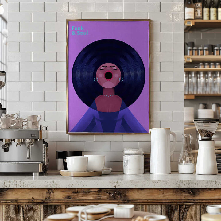 Funk &amp;amp; Soul - Stretched Canvas, Poster or Fine Art Print - I Heart Wall Art - Poster Print, Canvas Print or Framed Art Print
