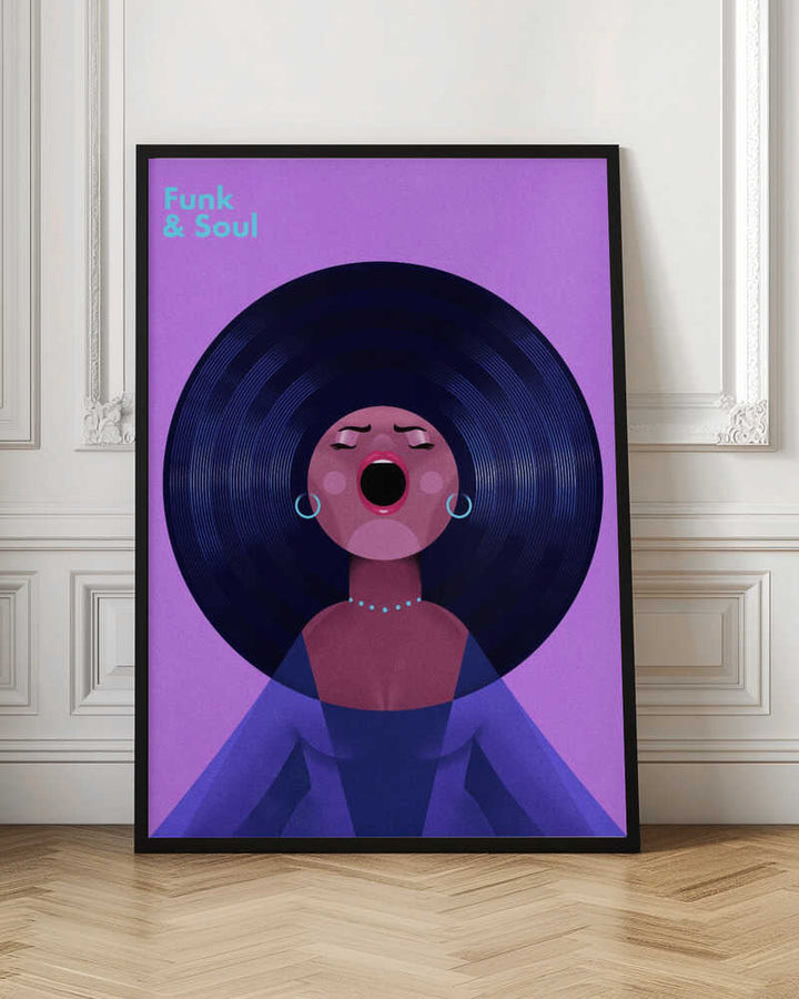 Funk &amp;amp; Soul - Stretched Canvas, Poster or Fine Art Print - I Heart Wall Art - Poster Print, Canvas Print or Framed Art Print