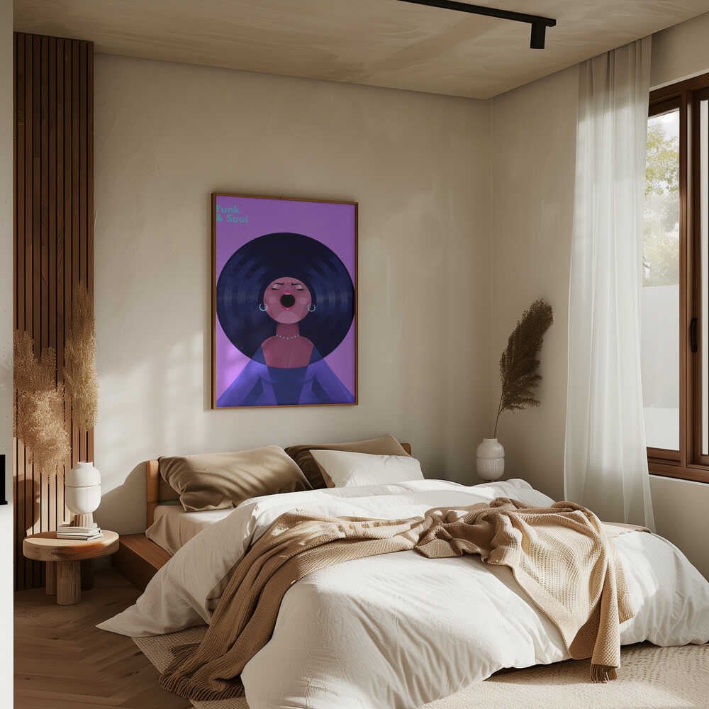 Funk &amp;amp; Soul - Stretched Canvas, Poster or Fine Art Print - I Heart Wall Art - Poster Print, Canvas Print or Framed Art Print