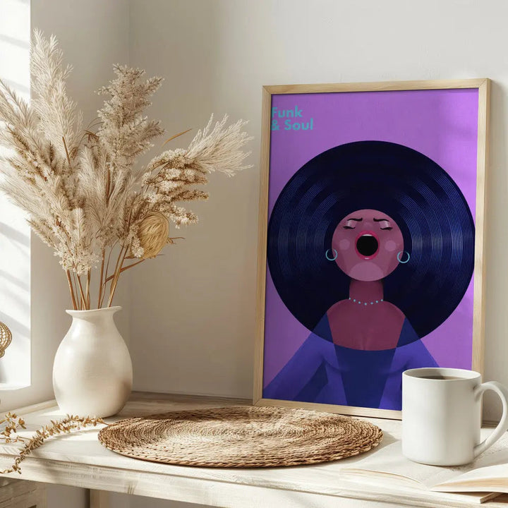 Funk &amp;amp; Soul - Stretched Canvas, Poster or Fine Art Print I Heart Wall Art