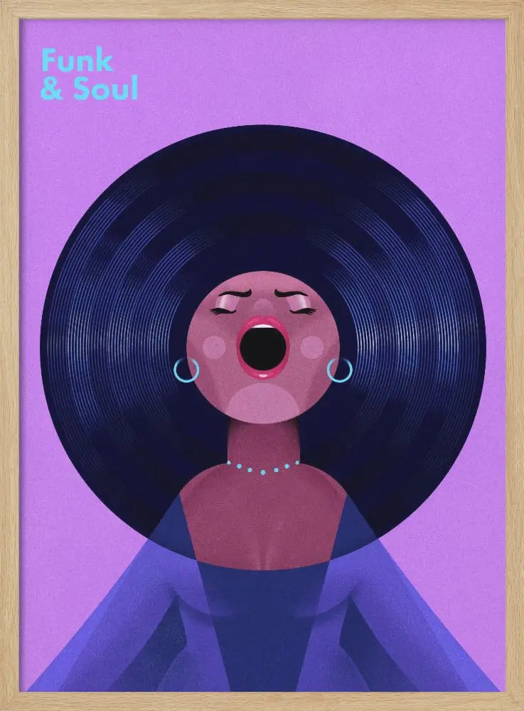 Funk &amp;amp; Soul - Stretched Canvas, Poster or Fine Art Print I Heart Wall Art
