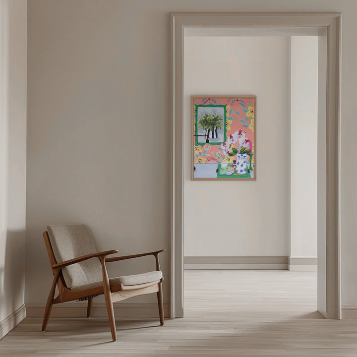 Funky Wallpaper - Stretched Canvas, Poster or Fine Art Print I Heart Wall Art