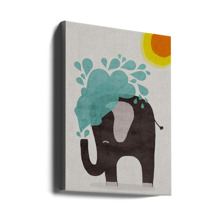 Funny elephant - Stretched Canvas, Poster or Fine Art Print I Heart Wall Art