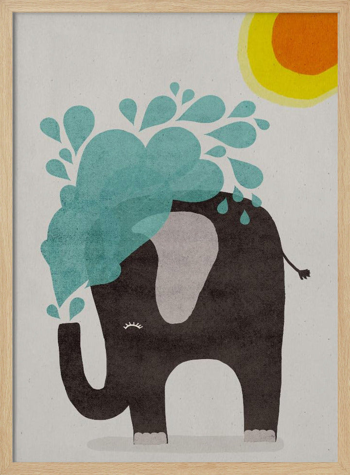Funny elephant - Stretched Canvas, Poster or Fine Art Print I Heart Wall Art