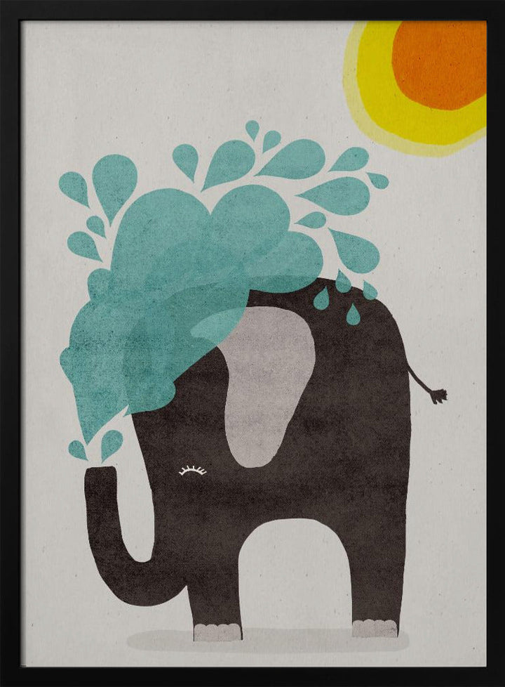 Funny elephant - Stretched Canvas, Poster or Fine Art Print I Heart Wall Art