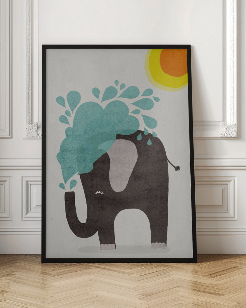 Funny elephant - Stretched Canvas, Poster or Fine Art Print I Heart Wall Art