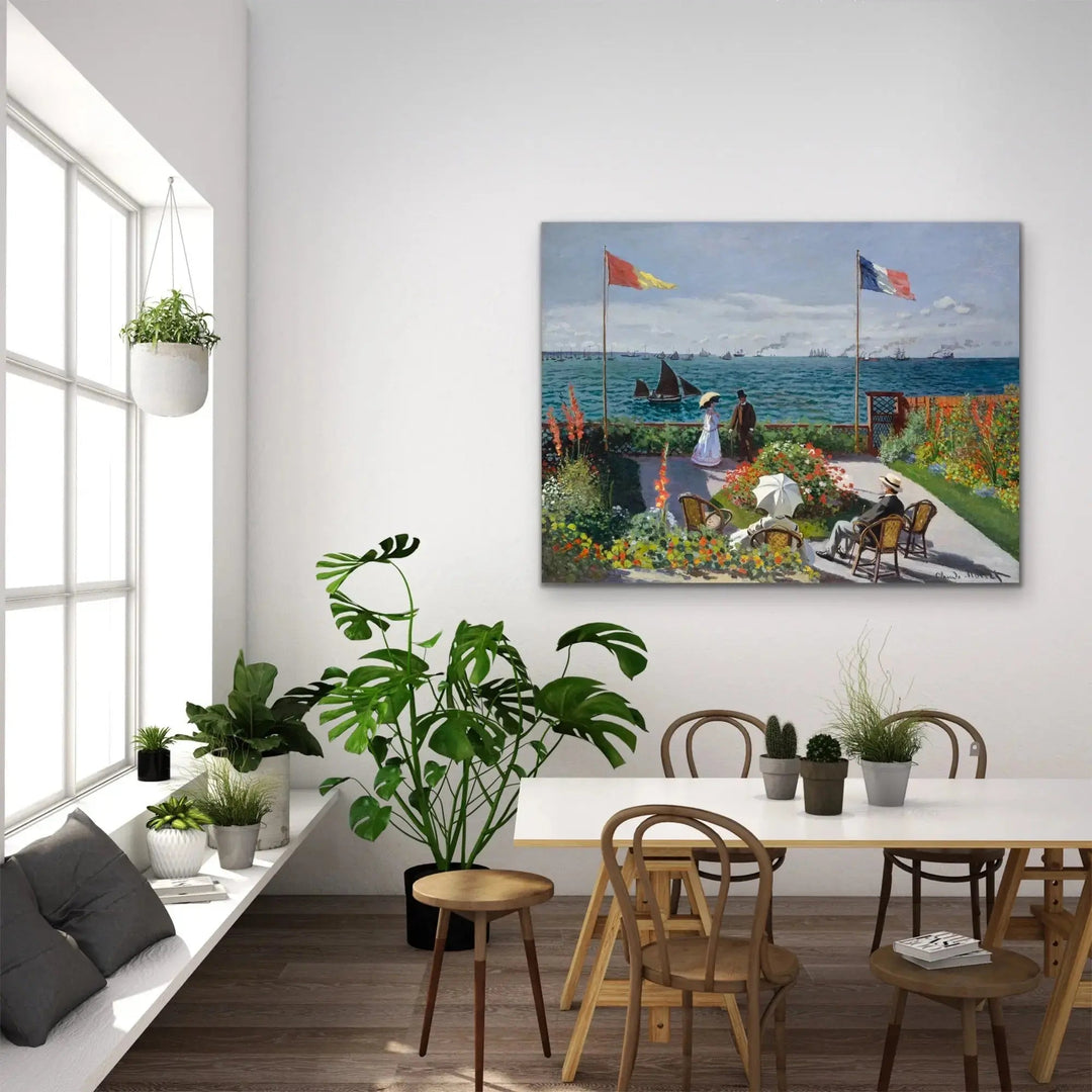 Garden at Sainte-Adresse by Claude Monet I Heart Wall Art Australia 