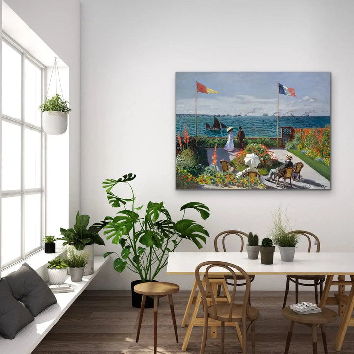 Garden at Sainte-Adresse by Claude Monet I Heart Wall Art Australia 