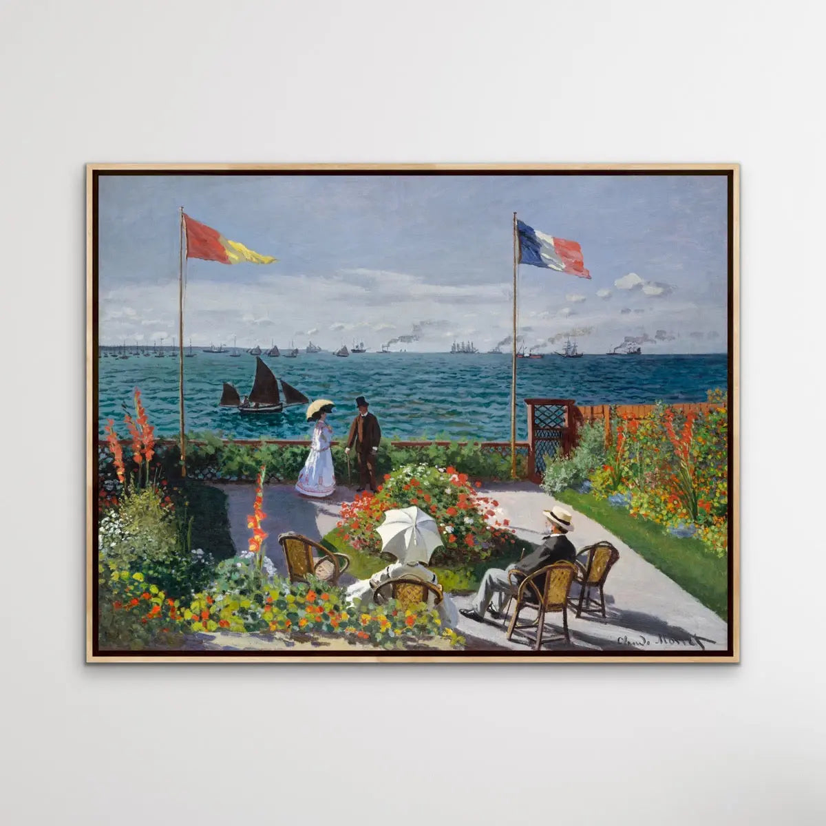 Garden at Sainte-Adresse by Claude Monet I Heart Wall Art Australia 