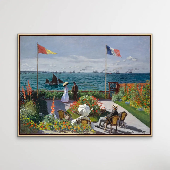 Garden at Sainte-Adresse by Claude Monet I Heart Wall Art Australia 