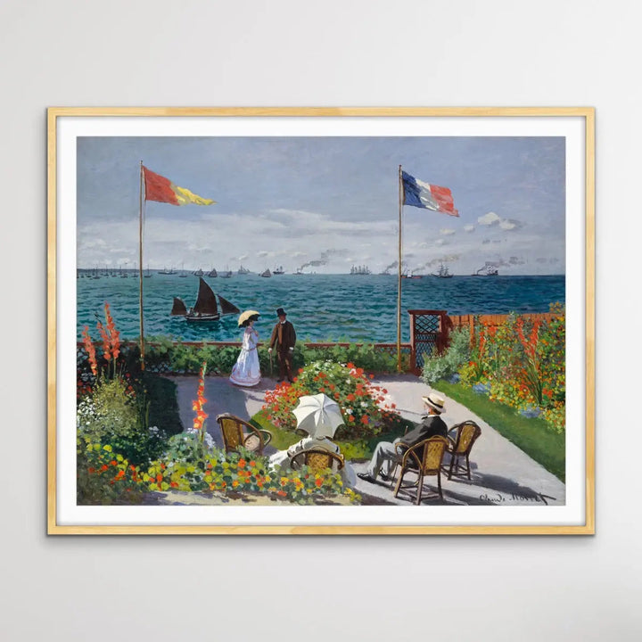 Garden at Sainte-Adresse by Claude Monet I Heart Wall Art Australia 