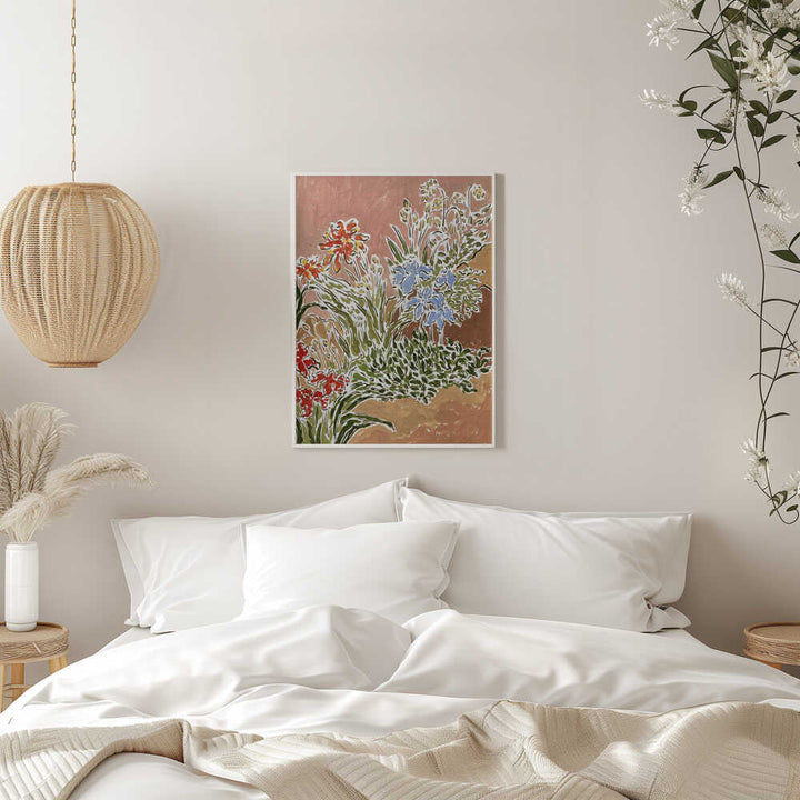 Garden Corner - Stretched Canvas, Poster or Fine Art Print - I Heart Wall Art - Poster Print, Canvas Print or Framed Art Print