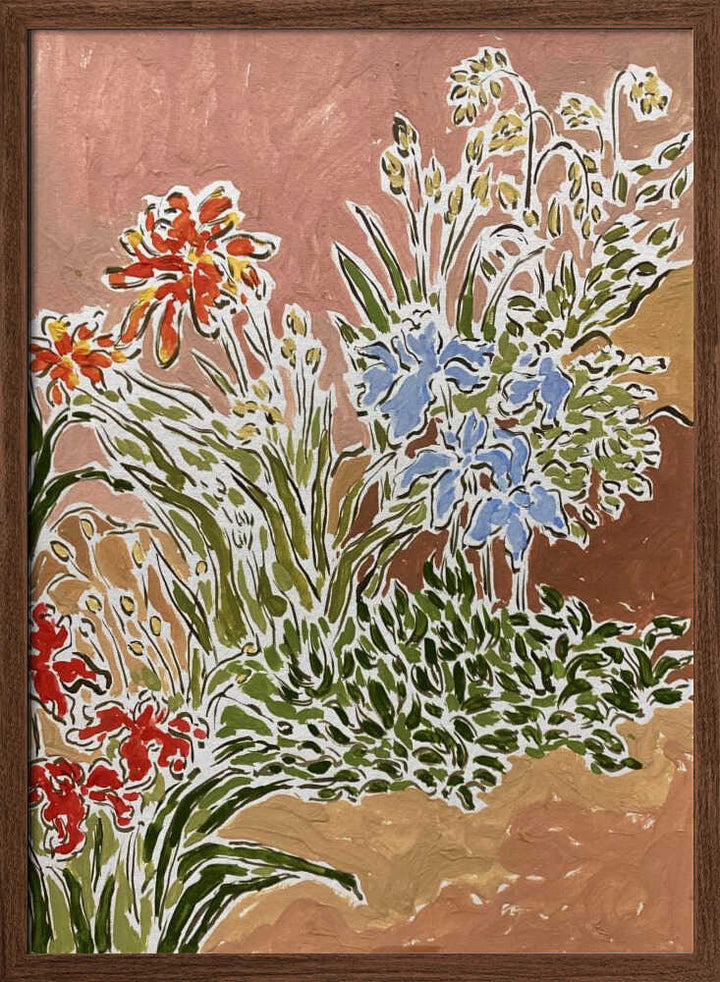 Garden Corner - Stretched Canvas, Poster or Fine Art Print - I Heart Wall Art - Poster Print, Canvas Print or Framed Art Print