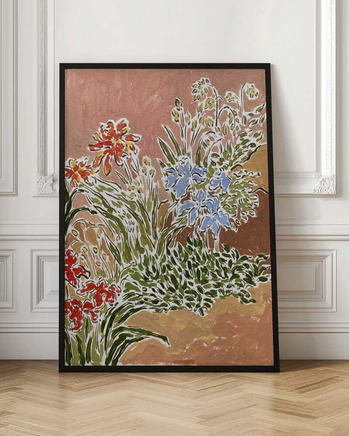 Garden Corner - Stretched Canvas, Poster or Fine Art Print - I Heart Wall Art - Poster Print, Canvas Print or Framed Art Print