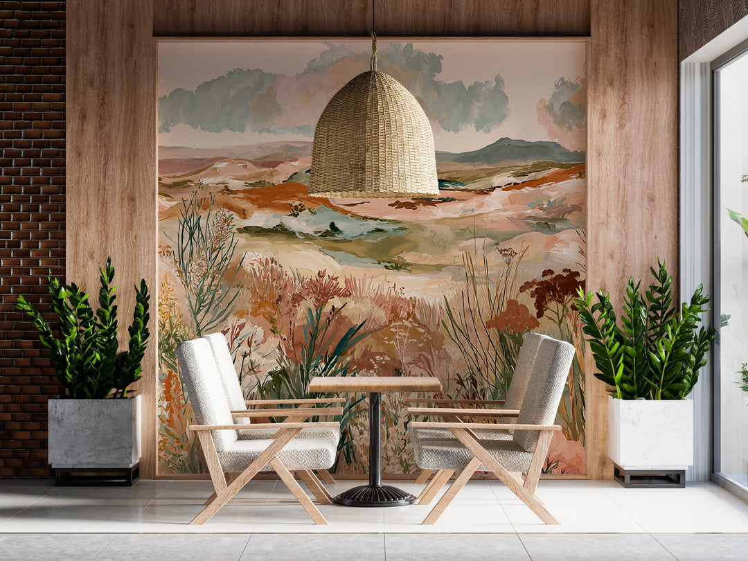 Garden Enchantment- Floral Peel and Stick Premium Wallpaper Mural