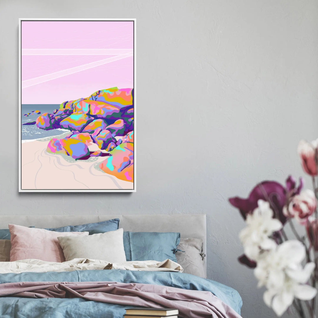 Garden Island By Unratio - Stretched Canvas Print or Framed Fine Art Print - Artwork I Heart Wall Art Australia 