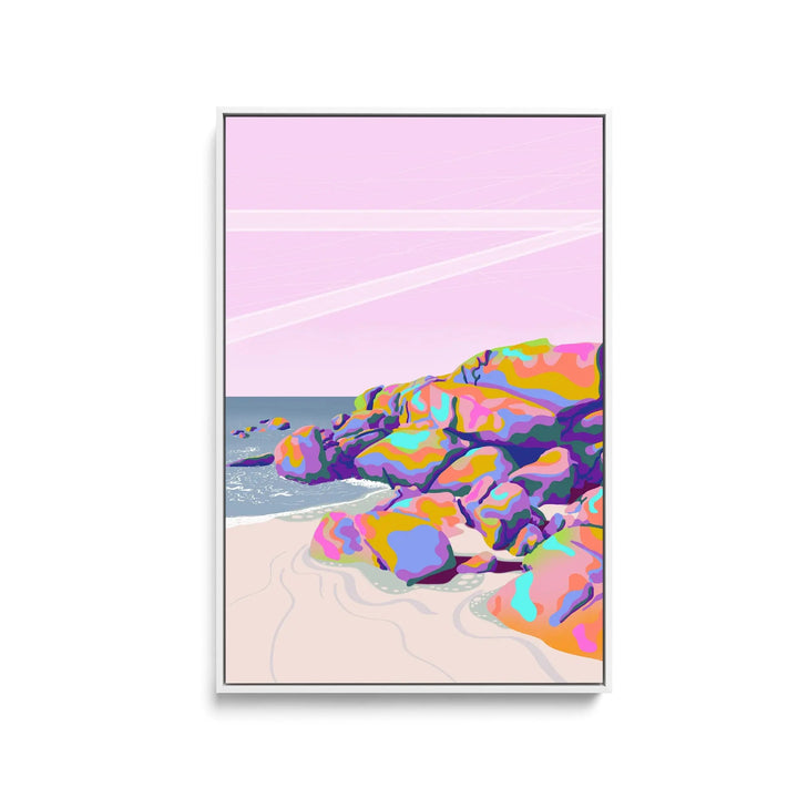 Garden Island By Unratio - Stretched Canvas Print or Framed Fine Art Print - Artwork I Heart Wall Art Australia 