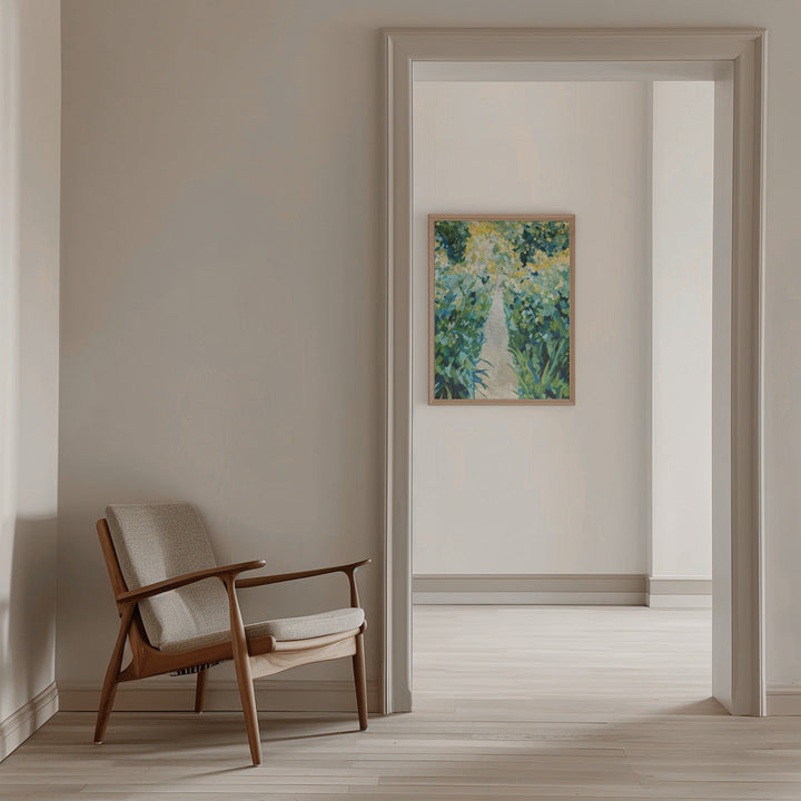 Garden Path - Stretched Canvas, Poster or Fine Art Print I Heart Wall Art