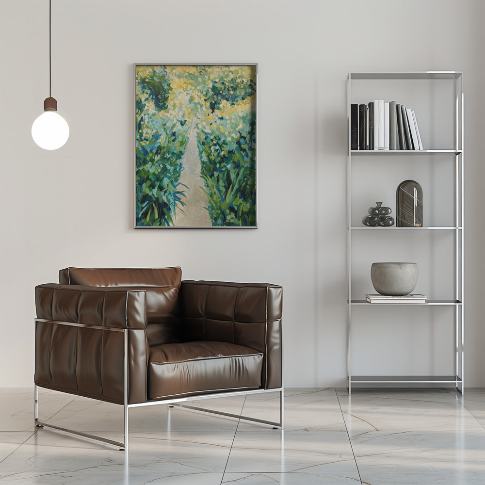 Garden Path - Stretched Canvas, Poster or Fine Art Print I Heart Wall Art